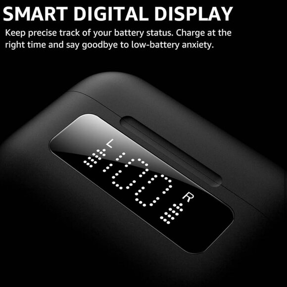 NEW Hybrid Active Noise Cancelling Wireless Bluetooth Earbuds with 6 Mics,LED - Picture 5 of 9